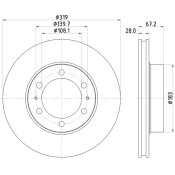 Диск тормозной Nisshinbo, арт. ND1034K