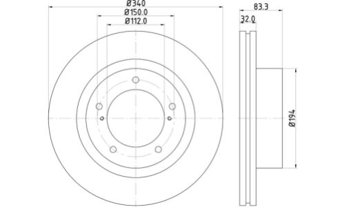 Диск тормозной Nisshinbo, арт. ND1051K
