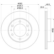 Диск тормозной Nisshinbo, арт. ND1066K