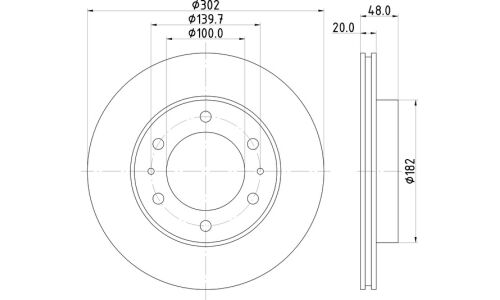 Диск тормозной Nisshinbo, арт. ND1066K
