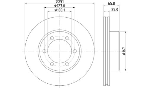 Диск тормозной Nisshinbo, арт. ND1068K