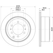 Диск тормозной Nisshinbo, арт. ND1090K