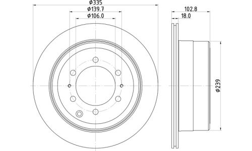 Диск тормозной Nisshinbo, арт. ND1090K