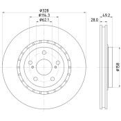 Диск тормозной Nisshinbo, арт. ND1095K