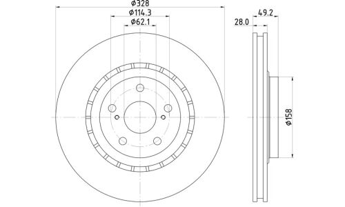Диск тормозной Nisshinbo, арт. ND1095K