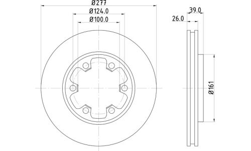 Диск тормозной Nisshinbo, арт. ND2014