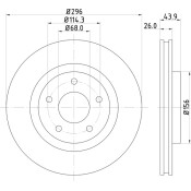 Диск тормозной Nisshinbo, арт. ND2031K