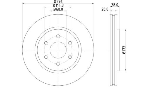 Диск тормозной Nisshinbo, арт. ND2033K