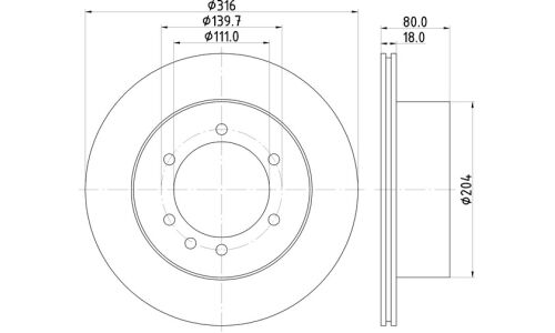 Диск тормозной Nisshinbo, арт. ND2045