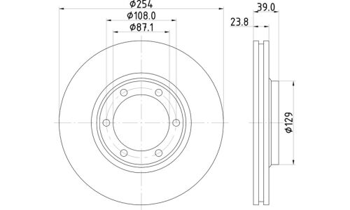 Диск тормозной Nisshinbo, арт. ND3004K