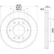 Диск тормозной Nisshinbo, арт. ND3009K