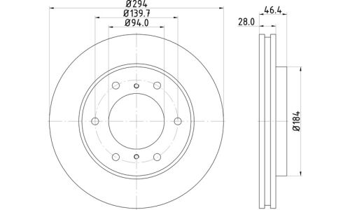 Диск тормозной Nisshinbo, арт. ND3009K