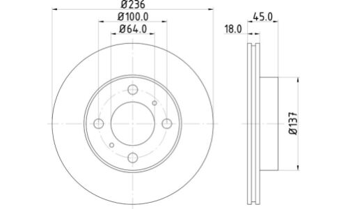 Диск тормозной Nisshinbo, арт. ND3014