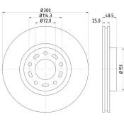 Диск тормозной Nisshinbo, арт. ND5002K