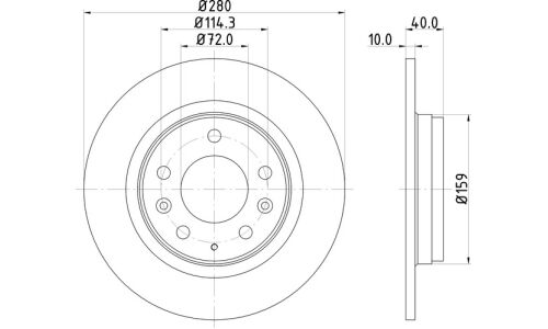 Диск тормозной Nisshinbo, арт. ND5014
