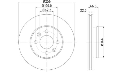 Диск тормозной Nisshinbo, арт. ND6004K