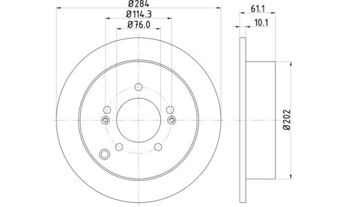 Диск тормозной Nisshinbo, арт. ND6038K