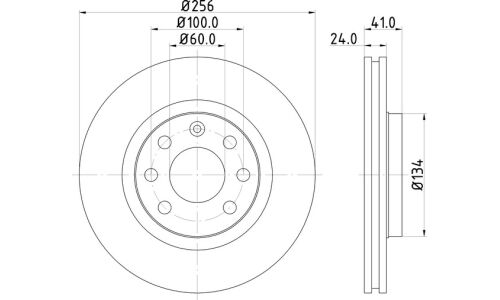 Диск тормозной Nisshinbo, передний, арт. ND6083