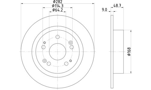 Диск тормозной Nisshinbo, арт. ND8006K