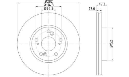 Диск тормозной Nisshinbo, арт. ND8024K