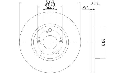 Диск тормозной Nisshinbo, арт. ND8032K