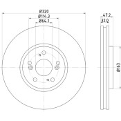 Диск тормозной Nisshinbo, арт. ND8034K