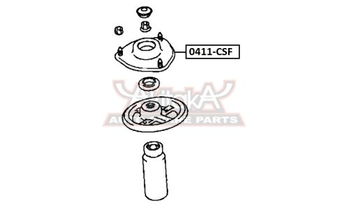 Опора амортизатора Asva, передняя, правая/левая, арт. 0411-CSF