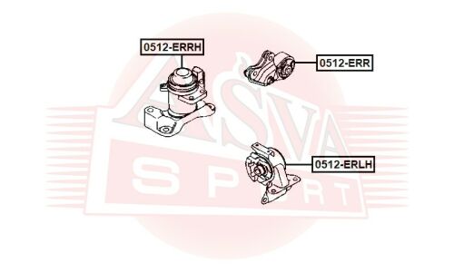 Подушка двигателя | прав Asva, арт. 0512-ERRH