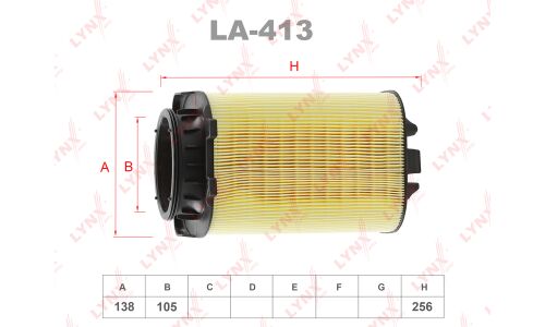 Фильтр воздушный LYNXauto, арт. LA-413