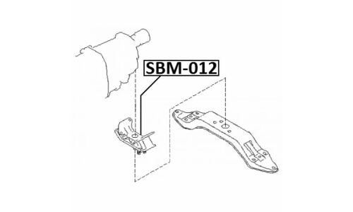 Опора (подушка) двигателя Febest, арт. SBM-012