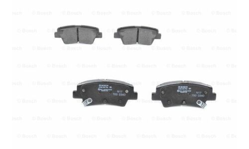 Колодки тормозные дисковые Bosch, задние, комплект на ось (4 шт), арт. 0 986 494 768