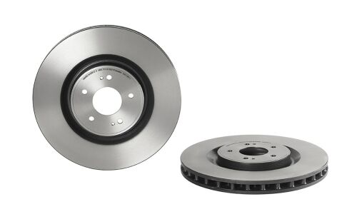 Диск тормозной Brembo, передний, правый/левый, 1 шт, арт. 09.A196.11
