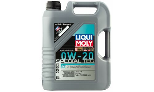Масло моторное Liqui Moly Special Tec V 0w20, синтетическое, API SP, ACEA C5, универсальное, 5л, арт. 20632