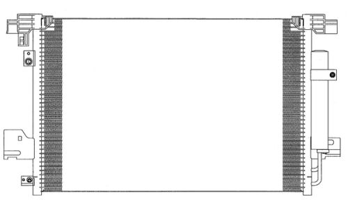 Радиатор кондиционера Sakura, арт. 5321-9801