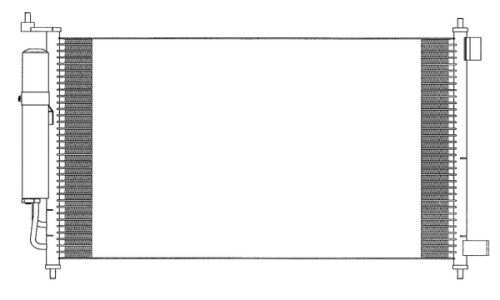 Радиатор кондиционера Sakura, арт. 53419810