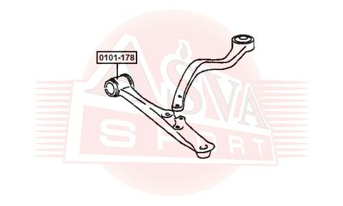 Сайлентблок Asva, арт. 0101-178