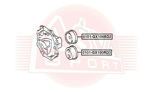 Подушка дифференциала Asva, арт. 0101-GX100RD3