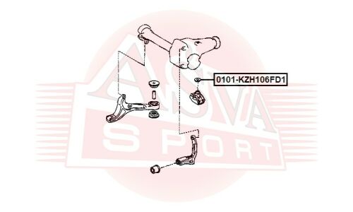 Подушка дифференциала | перед Asva, арт. 0101-KZH106FD1