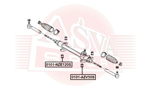 Сайлентблок Asva, арт. 0101-NZE120S
