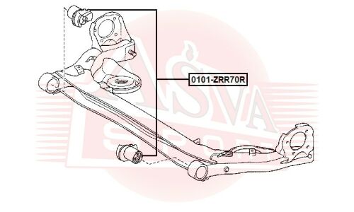 Сайлентблок Asva, арт. 0101-ZRR70R