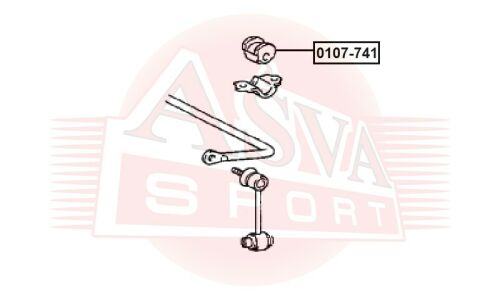 Втулка стабилизатора Asva, арт. 0107-741