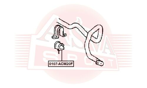 Втулка Asva, арт. 0107-ACM20F
