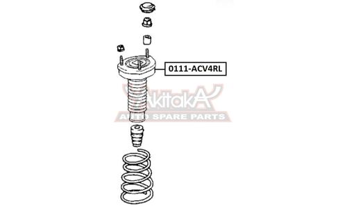 Опора амортизатора Asva задняя, левая, арт. 0111-ACV4RL