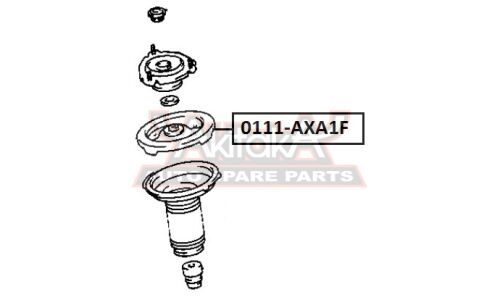 Опора амортизатора Asva, передняя, правая/левая, арт. 0111-AXA1F