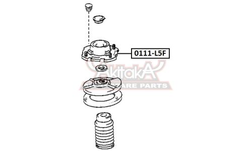 Опора стойки Asva, арт. 0111-L5F