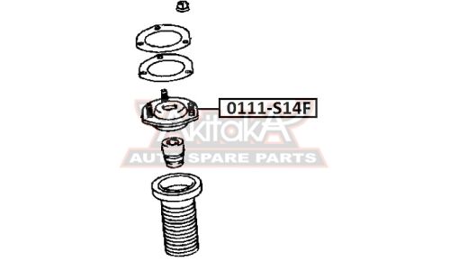 Опора амортизатора | перед прав/лев Asva, арт. 0111-S14F