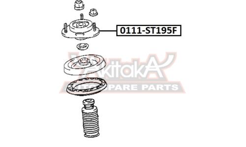 Опора амортизатора Asva, передняя, правая/левая, арт. 0111-ST195F