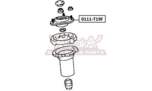 Опора стойки Asva, арт. 0111-T19F