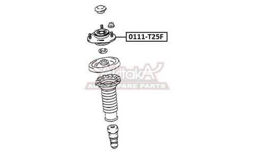 Опора амортизатора | перед прав/лев Asva, арт. 0111-T25F