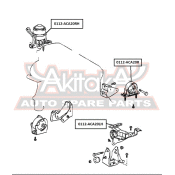 Подушка двигателя | прав Asva, арт. 0112-ACA20RH